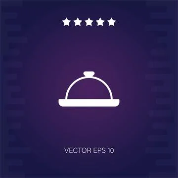 Dish vector icon Stock Illustration