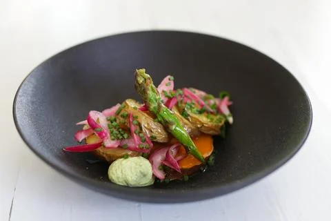 Dish with vegetables Stock Photos