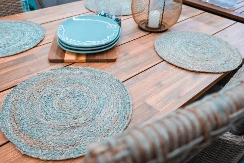 Dish on the wood table Stock Photos