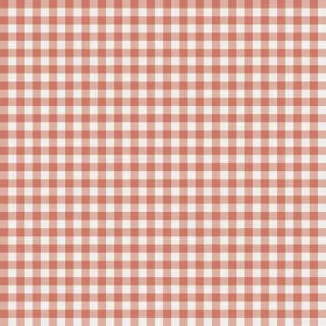 Dishcloth Gingham Seamless Vector Repeat Pattern Background. Red and White Stock Illustration
