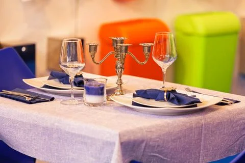 Dishes for catering Stock Photos