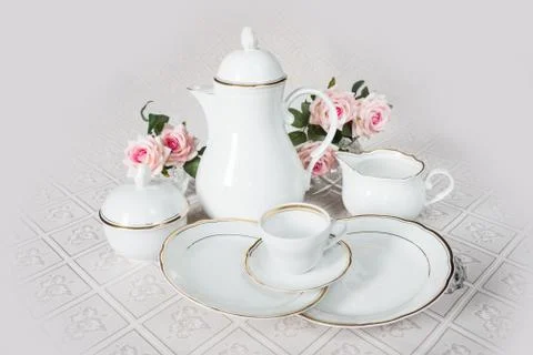 Dishes for coffee drinking Stock-Fotos