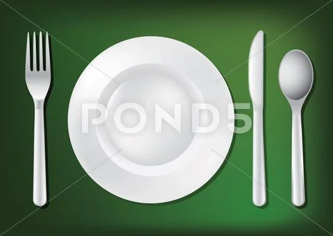 Dishes Stock Illustration