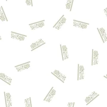 Dishes in lettuce glyph vector seamless pattern Stock Illustration