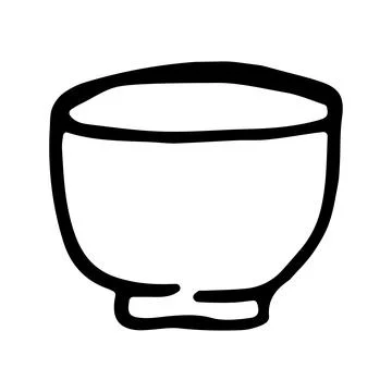 Dishes object. Kitchenware. Soup bowl. Stock Illustration