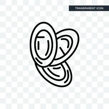 Dishes Stack vector icon isolated on transparent background, Dishes Stack log Illustrazione stock gratuita