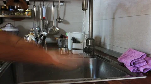 Dishes washing timelapse Stock-Footage 78230846