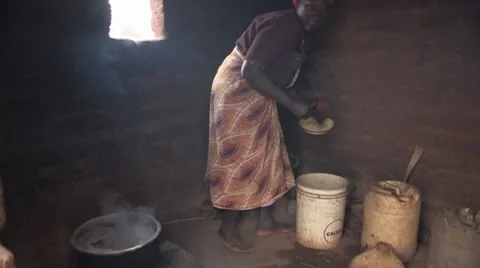Dishing up the Meal Stock Footage 8656901