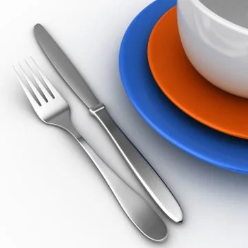 Dishware Stock Illustration