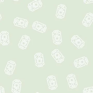 Dishware on tray buffet line vector seamless pattern Illustrazione stock