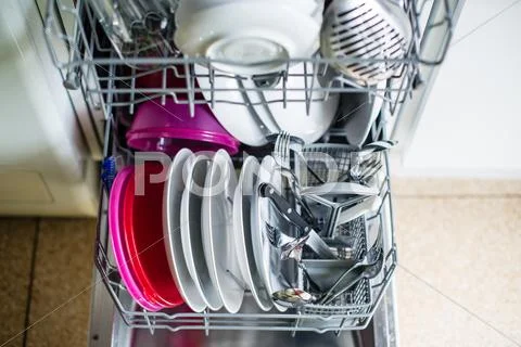 Dishwasher After Cleaning Process - Shallow Dof