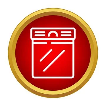 Dishwasher appliance icon representing kitchen cleaning household tasks Stock Illustration