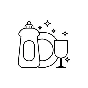 Dishwasher detergent Stock-Illustration