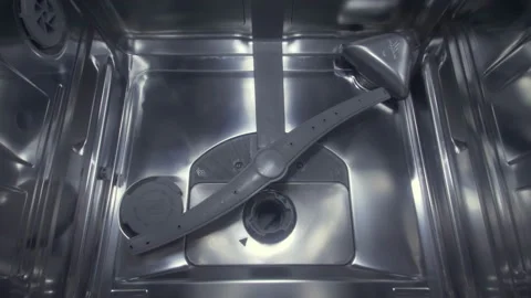 Dishwasher Empty Close Water Stock Footage 145789110