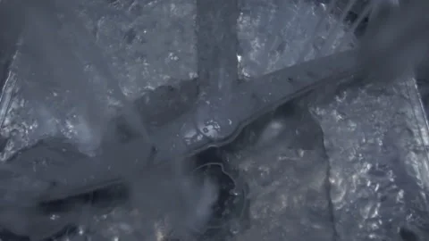 Dishwasher Empty Close Water Video stock 145789151