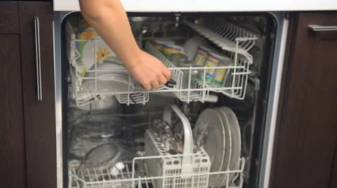 Dishwasher. Stock Footage 58894722