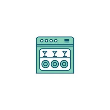 Dishwasher Icon Stock-Illustration