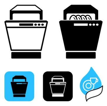 The dishwasher Stock Illustration