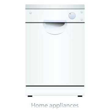 Dishwasher machine Stock Illustration