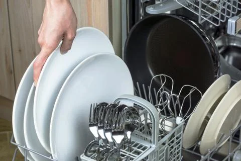 Dishwasher machine. Stock Photos