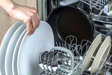 Dishwasher machine. Stock Photos