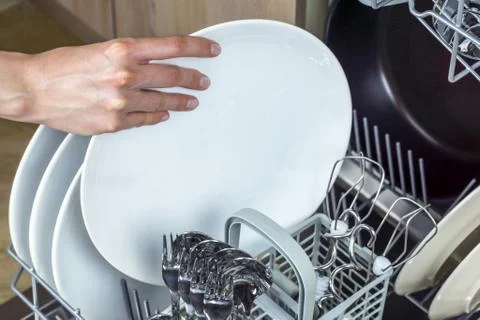 Dishwasher machine. Stock Photos