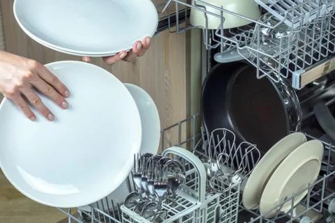 Dishwasher machine. Stock Photos