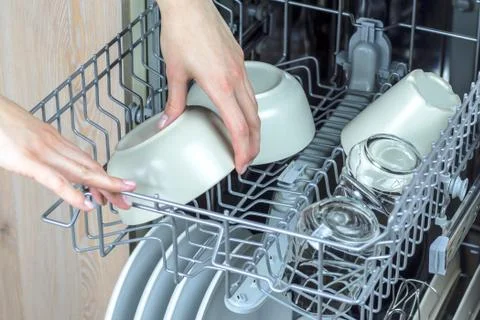 Dishwasher machine. Stock Photos
