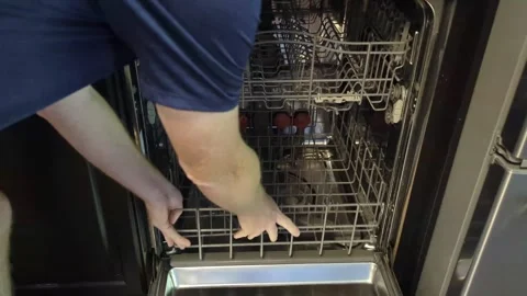 Dishwasher Not Draining Repair for the Average Handyman 스톡 동영상 249760152