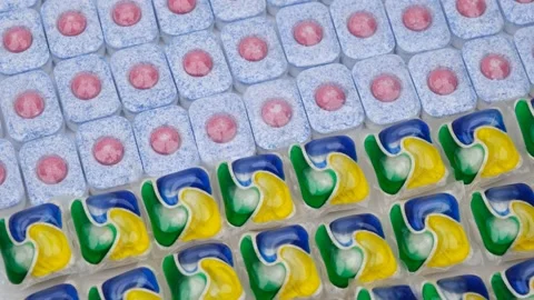 Dishwasher tablet rotate Stock Footage 239193018