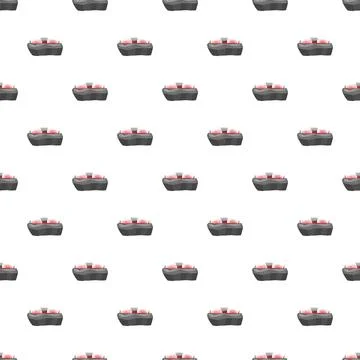 Dishwasher tablets clean kitchen household washing seamless pattern Illustrazione stock