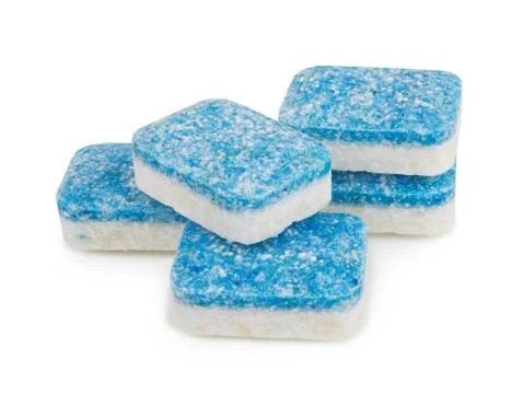 Dishwasher tablets isolated Stock Photos