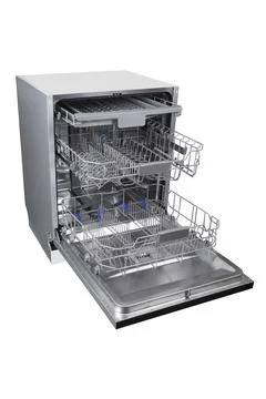 Dishwasher on a white background Stock Photos