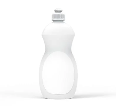 Dishwashing bottle mockup Illustrazione stock