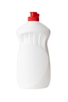 Dishwashing detergent isolated on a background. Without label. Stock Photos