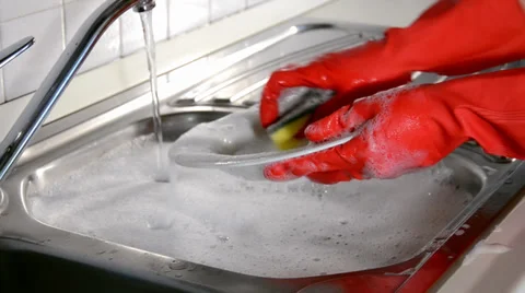 Dishwashing 스톡 동영상 27899120
