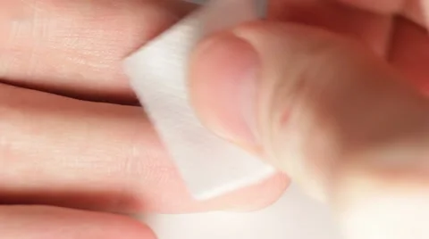 Disinfect finger Vídeos de archivo 12208973