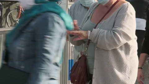 Disinfect hands Stock Footage 139531693