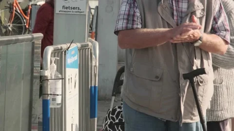 Disinfect hands Stock Footage 139531725