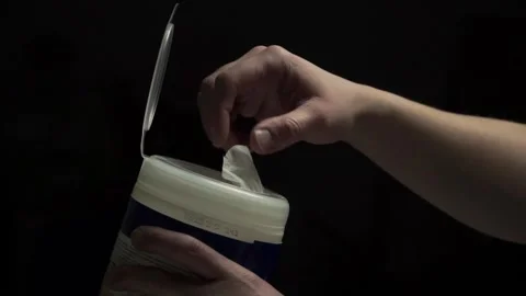 Disinfectant Wipe 库存影片 143170214