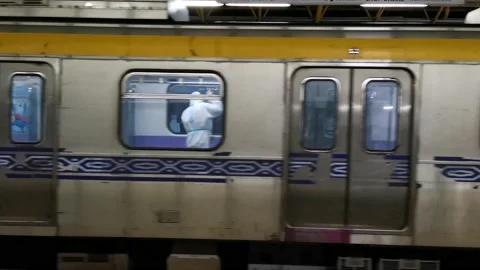 Disinfecting Inside the Train at Recto Avenue Station Philippines Stock Footage 167042678