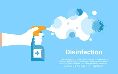 Disinfection background Stock Illustration