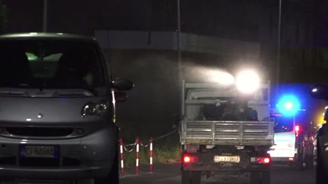 Disinfection of the city of Mascalucia 2 库存影片 146102766