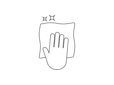 Disinfection clean surface icon. Vector illustration, flat design. Stock-Illustration