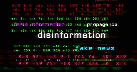 Disinformation media and abstract screen seamless looped Stock Footage 227908989