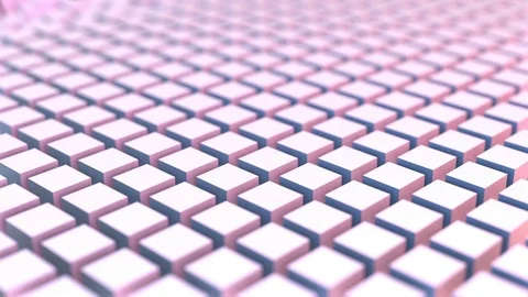 Disintegration of pink and blue cubes. Vídeos de archivo 80914574