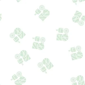 Disk and bottle plastic waste glyph seamless pattern 스톡 일러스트