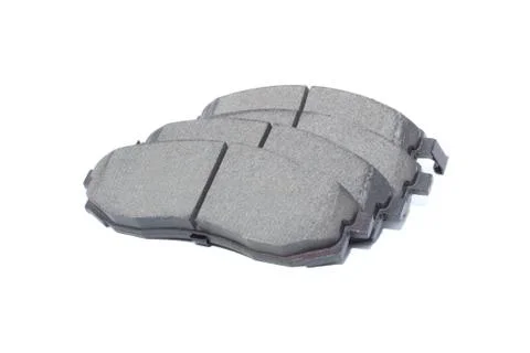Disk brake pads on isolated Stock Photos