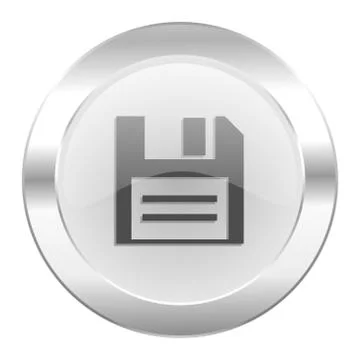 Disk chrome web icon isolated. Illustrazione stock