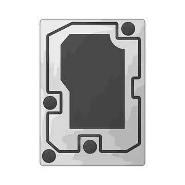 Disk drive illustration Stock Illustration